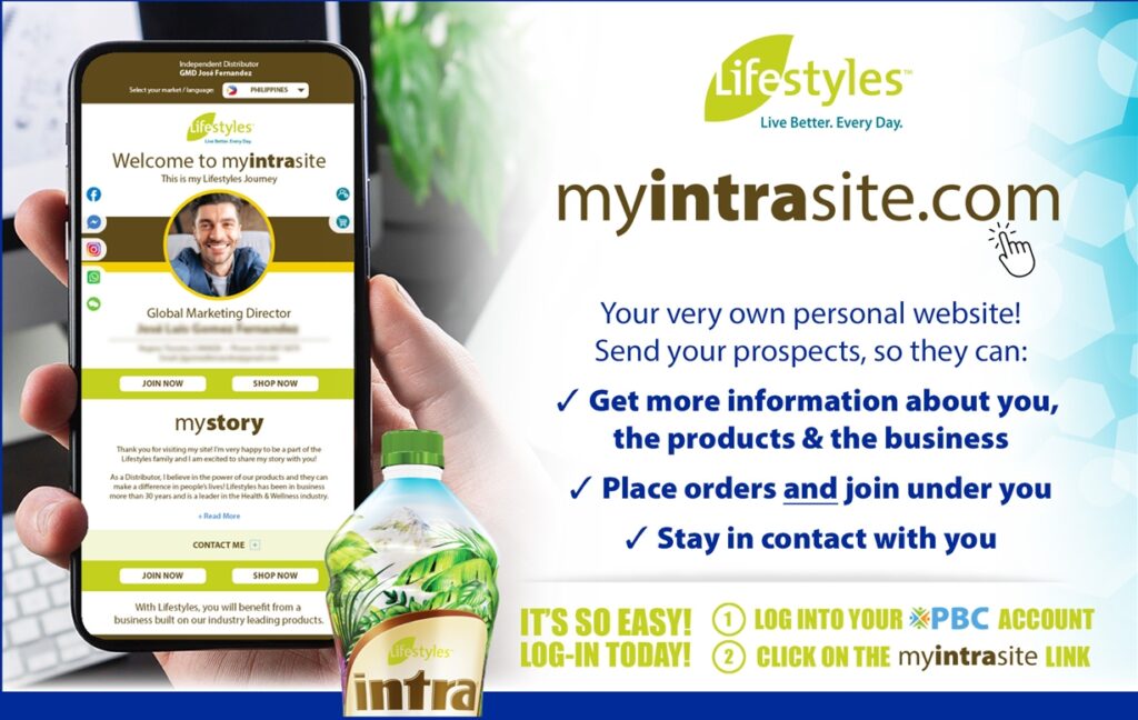 เว็บไซต์ My Intra Site โอกาสกับ Lifestyles